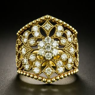 Ornate Openwork Diamond Ring - 2