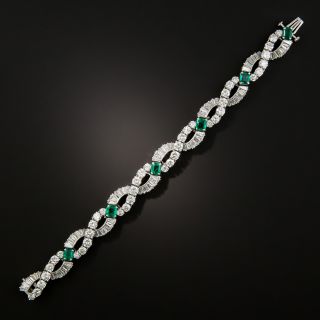 Oscar Heyman & Bros. Emerald and Diamond Bracelet - GIA F1 - 6