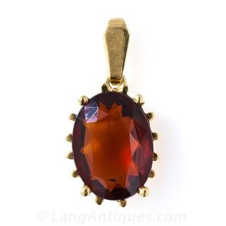 Oval Citrine Pendant