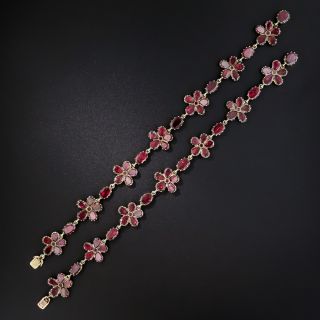 Pair of Antique English Garnet Bracelets