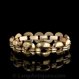 Pair of Retro Rose Gold Bracelets / Necklace