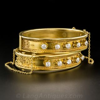 Pair of Victorian Diamond Bangles