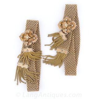 Pair of Victorian Slide Tassel Bracelets