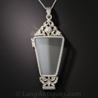 Palladium Lorgnette Pendant