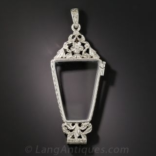 Palladium Lorgnette Pendant