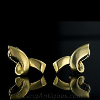 Paloma Picasso Tiffany Gold Earrings 