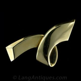 Paloma-Picasso-for-Tiffany---Co.-Ribbon-Brooch-Main-View