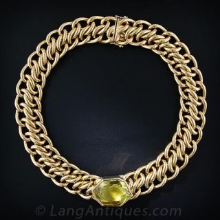 Paloma Picasso - Tiffany Lemon Citrine Necklace 