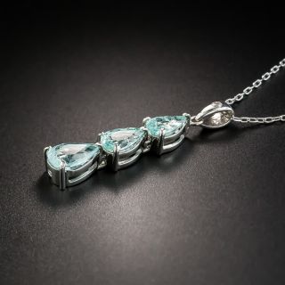 Paraiba Tourmaline and Diamond Necklace