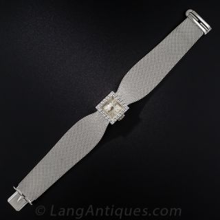 Patek Phillipe 18K WG and Diamond Bracelet Watch