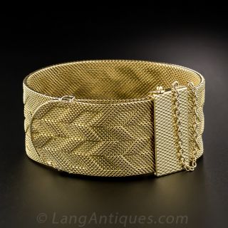 Patek Phillipe 18K Wide Bracelet Watch