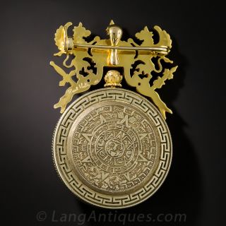 Paul Flato Imperio Mexicano Brooch / Pendant Watch