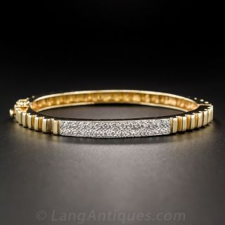 Pave Diamond Bangle Bracelet
