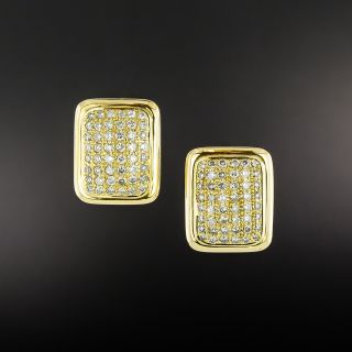  Pavé Diamond Cushion Shape Earrings - 4