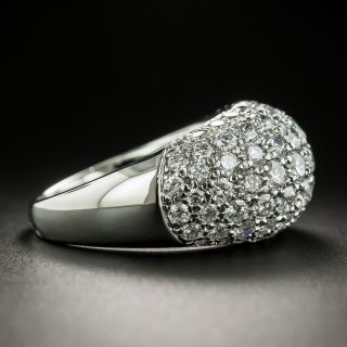 Pavé Diamond Platinum Dome Ring