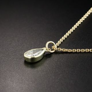 Pear Shaped Diamond Pendant