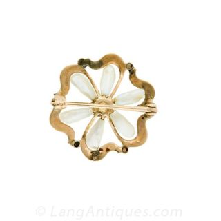 Pearl and Opal Pin