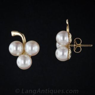 Pearl Cluster Earrings