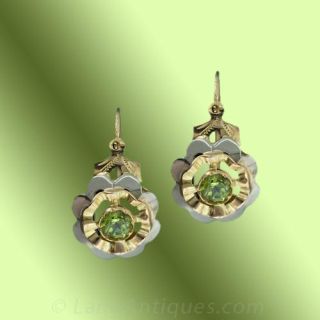 Vintage Peridot Earrings