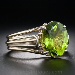 Peridot Two-Tone Ring