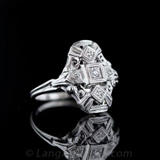 Petite .05 Carat Diamond Dinner Ring