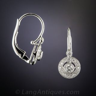 Petite 14K White Gold Diamond Earrings