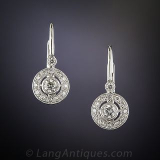 Petite 14K White Gold Diamond Earrings