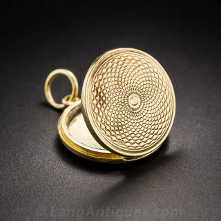 Petite 15K Round Locket