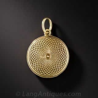 Petite 15K Round Locket