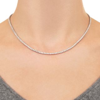 Petite 18K Diamond Rivière Necklace