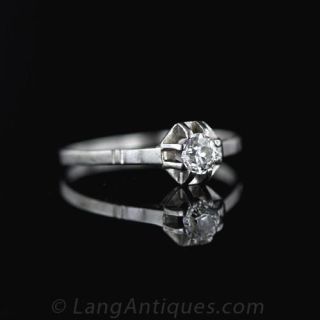 Petite .20 Carat Diamond Engagement Ring