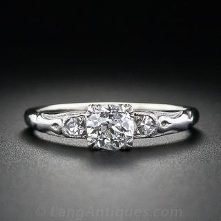 Petite .40 Carat Diamond Engagement Ring