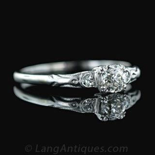 Petite .40 Carat Diamond Engagment Ring