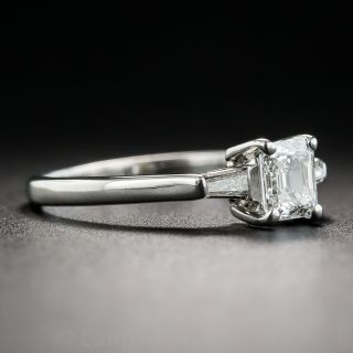 Petite .40 Carat Emerald-Cut Diamond Engagement Ring