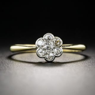 Petite Antique Diamond Cluster Ring