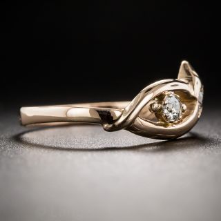 Petite Antique Diamond Snake Ring