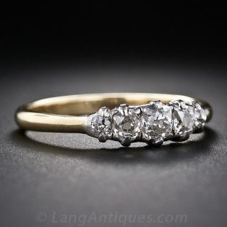 Petite Antique Five-Stone Diamond Ring