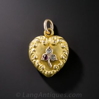 Petite Antique Heart Locket