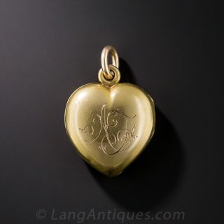 Petite Antique Heart Locket