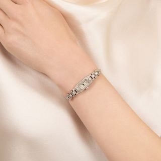 Art Deco Diamond Bracelet Watch