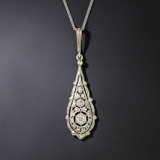 Petite Art Deco Diamond Lavaliere - 2