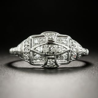 Petite Art Deco Diamond Ring by J.R. Wood - 3