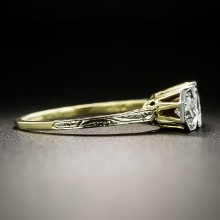 Petite Art Deco Three-Stone Diamond Ring