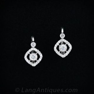 Petite Diamond Drop Earrings