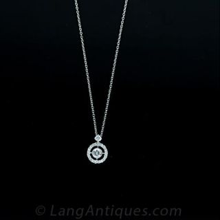 Petite Diamond Drop Necklace Main View