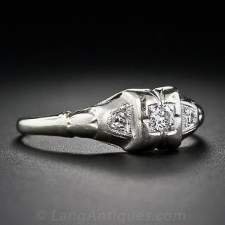 Petite Diamond Engagement Ring