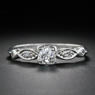 Petite Diamond Engagement Ring