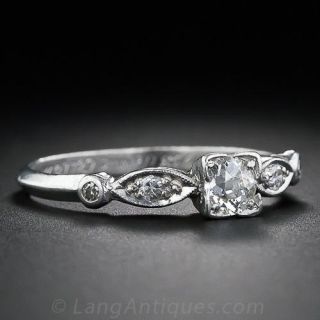 Petite Diamond Engagement Ring