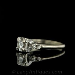 Petite Diamond Engagement Ring