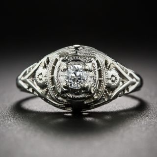 Petite Diamond Filigree Ring